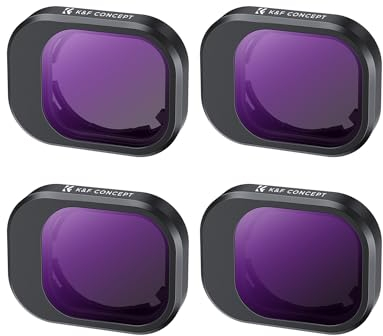 K&F Concept 4-pack ND Filter Kit for Mini 4 Pro - ND8, ND16, ND32, ND64- Filters Kit Compatible with DJI Mini 4 Pro Accessories