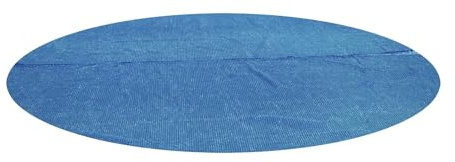 Bestway Flowclear Solar-Poolabdeckung, 4,5 m, rund, oberirdisch, nur für Poolwasserwartung von Schwimmbädern, 4,6 m Durchmesser, Blau