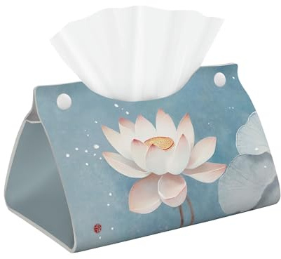 Retro Flowers Pattern Modern Classic Colorful Flowers Soft PVC Long Tissue Box Cover Facial Tissue Holder