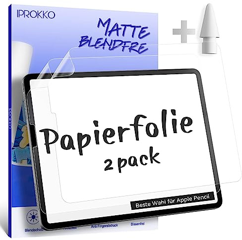 2 protectores de pantalla de papel mate para iPad 6/5ª generación (2018/2017), iPad Air 1ª y 2ª generación de 9,7 pulgadas (2 unidades)