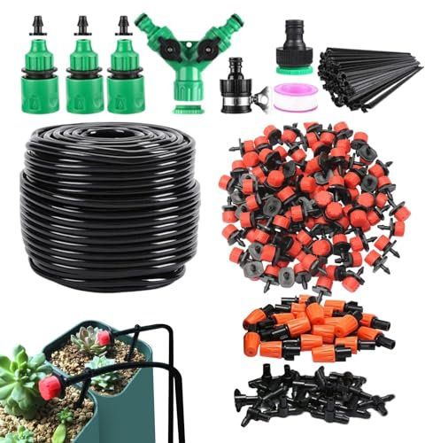 irrigation de jardin, kit d'irrigation goutte à goutte,d'arrosage de jardin à connexion rapide | Connexion rapide, économie d'eau de bricolage, système de pulvérisation de patio
