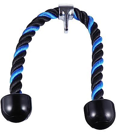 CORHAD Mit Doppelgriff Aus Robustem Stahl Für Fitnessstudio Bodybuilding Trainingsgeräte Hochleistungsseil Für Workout-Fitness Kompatibel Mit Kabelzug Fitnesssystem