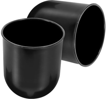 PRETYZOOM 2 st toalettborsthållare toalettborste kopp rengöring kopp badrum toalettborste hållare badrum toalettborste hållare svart plast