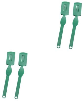 Garneck 2 Sätze Klinge Aus Kohlenstoffstahl Brötchenmesser Ausstechplatte Kuchenmesser Brotzeitmesser Wellenschliff Gemüseschaufel Brotmesser Rakel Gebäck Schneiden Green 2 Stück * 2