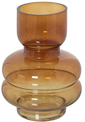 JARRÓN CRISTAL ÁMBAR °9X20CM