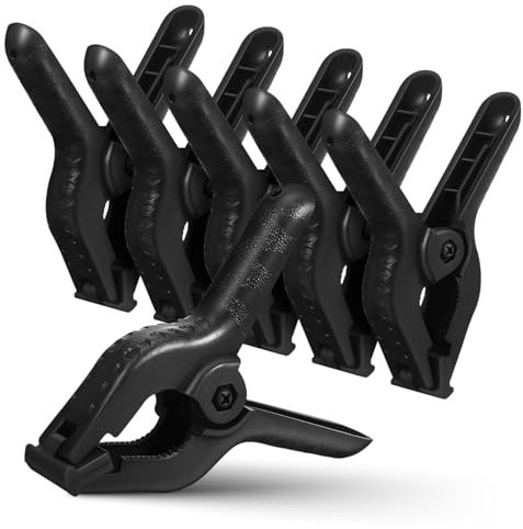 DOITOOL 6 Pièces Pinces à Ressort Robustes Pour Toile De Fond Pinces à Ressort Pour Support De Toile Grandes à Pour Matériel De Photographie Et Travail Du