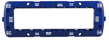 1 Supporto, Compatibile Con BTicino Living, per 7 prese/interruttori/moduli, montaggio su scatola da incasso 506/507, plastica di alta qualità, 100% compatibile con placche e moduli originali