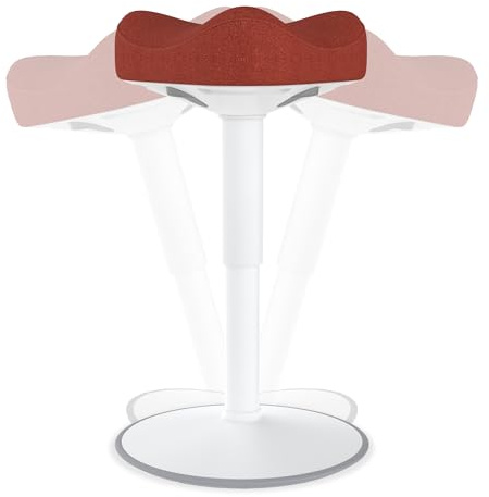 SUBTLETY Sgabello da ufficio ergonomico, regolabile in altezza, 57-82 cm, con seduta in schiuma e TPE, antiscivolo, per casa, negozio e ufficio (arancione)