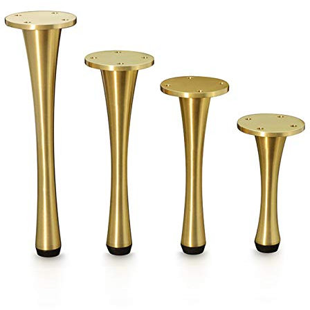 Möbelfüße, Tischbein, Möbelbeine aus massivem Kupfer, verstellbare Schrankstützbeine, rundes Design, leicht zu reinigen, DIY-Tischbeine aus Metall, kein Wackeln, massiv dick, Starke Tragfähigkeit, TV