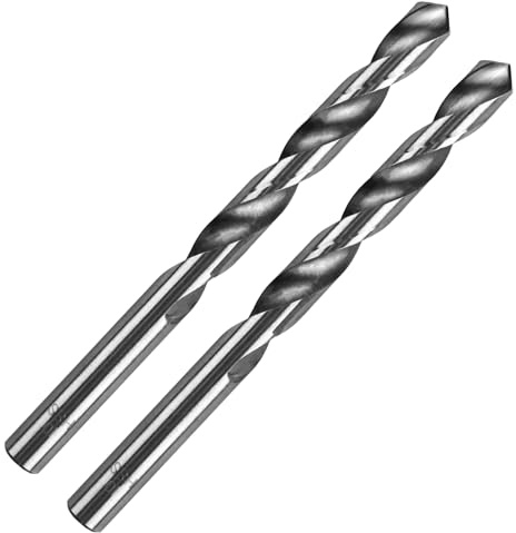 2 Stück 10mm M35 HSS Kobalt Jobber Bohrer Set Metallbohrer Spiralbohrer für Edelstahl, Hartstahl, Metall, Holz und Kunststoff – Robustes und Hitzebeständiges Bohrwerkzeug