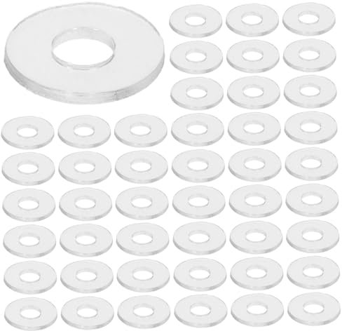 LAPYAPPE 500stücke Vinyl-unterlegscheiben Für Schraubenbefestigungen Dichtungsringe Runde Flache Dichtungen Anti-loose-vinyl-dichtung Ersatz Für Duschtürgriffe Befestigungsscheiben