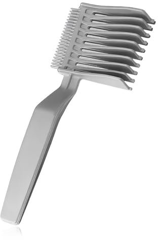Pettine da parrucchiere per uomo Pettine da taglio Pettine da posizionamento curvo per uomo Pettine da parrucchiere con design graduato Strumento di styling