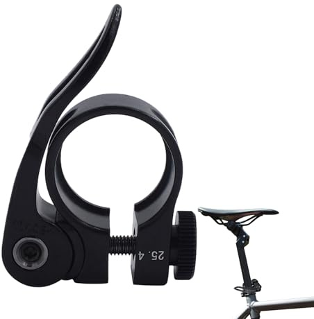 Fahrrad-Sattelklemme: Schnellspanner-Fahrradklemme, Klemmen an der Rückseite des Sattels | Oberfläche aus eloxierter Aluminiumlegierung, 25,4 mm Rohrschelle