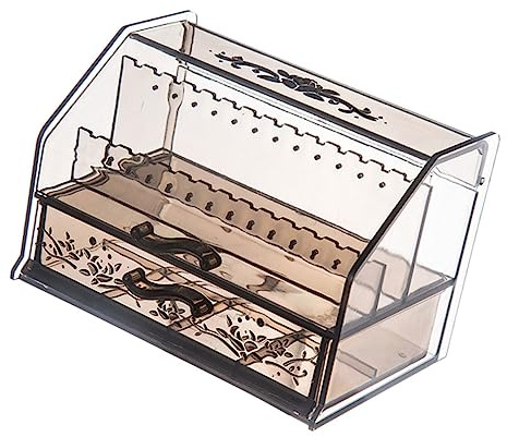 OATIPHO Caja de Cosméticos Acrílica Soporte para Maquillaje Organizador de Almacenamiento de Cosméticos para Encimera para Guardar Joyas y Maquillaje
