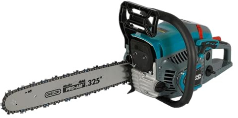 Könner & Söhnen Benzin-Kettensäge KS CS21G-16-1| 2,1 PS -1,6 kW, / 8500 U/min Schwertlänge 16 (40 cm), Easy-Start, Motorsäge mit Anti-Vibrations-System | Motorsäge für Holz, Garten,Baumfällungen