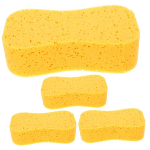 GANAZONO 4pièces Éponge De Lavage De Voiture Grandes Éponges pour Nettoyage De Voiture Équipement De Detailing Automobile à Épousseter pour Véhicules Bateaux Et Kayaks