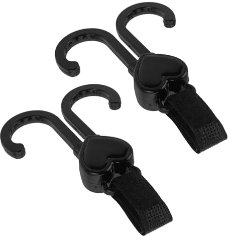 EPIGEIST 2piezas Ganchos para Cochecito de Ganchos para Carrito Organizador de Cosas de Comestibles Clip para Cochecito para Colgar Bolsa de Pañales o Silla de Ruedas