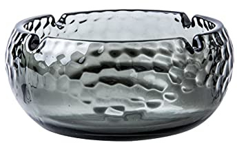 ZJFHEYUO Cenicero para Cigarrillos, cenicero de Vidrio, Juego de ceniceros de Vidrio, cenicero de Mesa para Cigarrillos, cenicero para Interiores y Exteriores, cenicero Decorativo