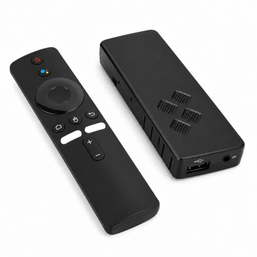 Flixy Smart TV Stick 2026 Appareil TV Android 4K avec télécommande vocale, Port HDMI, Lecture multimédia et Format Compact pour Maison, hôtel, Chambre, Salon et déplacements (2 Go + 16 Go)