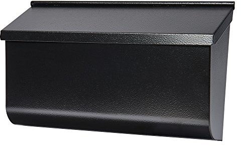 Gibraltar Mailboxes Woodlands Mailbox L4010WB0, verzinkter Stahl, Wandmontage, Schwarz