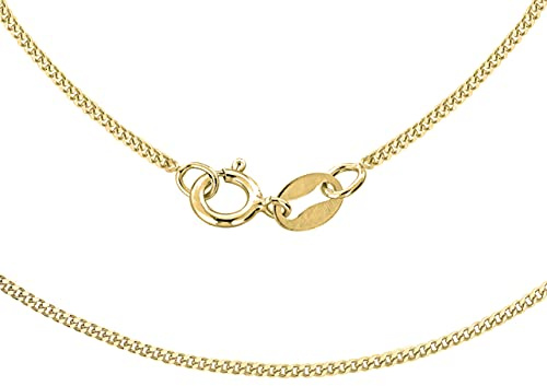 Carissima Gold Damen 9k (375) Gold 1mm Diamantschliff Panzerkette