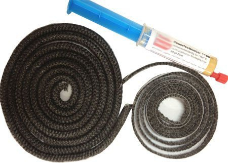 Marrón cuerda. Set para chimenea Insertar sin DOM Fa. Kago