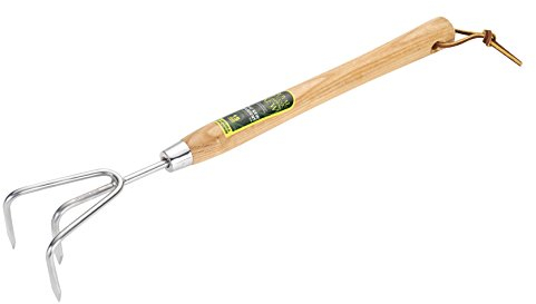 Spear & Jackson 3100KEW Kew Gardens Collection Stainless Steel 3 Prong Cultivator 12 Handle, Blue
