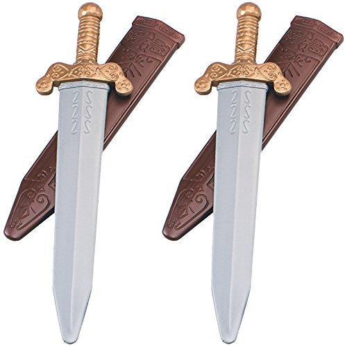Spassprofi 2 Schwerter für Kostüm Römer Legionär Gladiator Schwertkämpfer