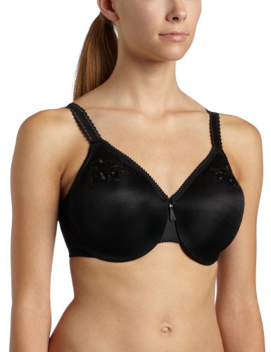 Wacoal womens Slimline Seamless Underwire Minimizer Bra, Black, 34DD