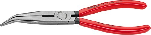 KNIPEX 26 21 200 Elektronik- u. Feinmechanik Flachrundzange 40° gebogen Vanadium Elektrostahl 200mm