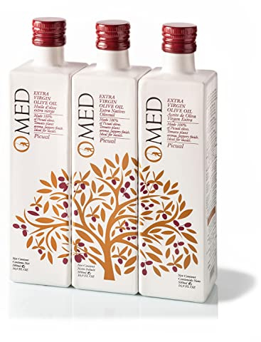 3 x O-Med Selection Picual 500ml Caja Regalo- Aceite De Oliva Virgen Extra OMED por Oliva Oliva Internet S.L.