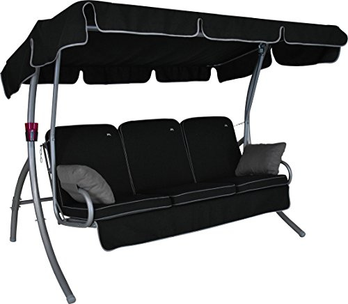 Angerer Freizeitmöbel GmbH Hollywoodschaukel Comfort Style schwarz