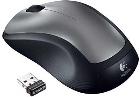Logitech 2.4GHz Wireless Laser Optical Computer Mouse with Ambidextrous Design, 3 Buttons, M310, Silver (Renewed)