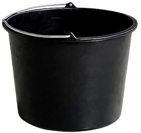 BigDean Baueimer 20 Liter Zementeimer Putzeimer Mörteleimer Garten Eimer | Eimer mit Literskala & Metallhenkel, robust & wetterfest