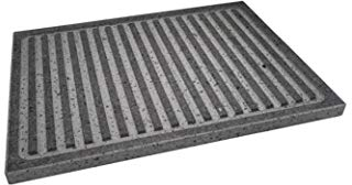 Lava Grill Steak Plaque de cuisson pour four et barbecue, 40 x 30 x 2 cm, pierre de lave Etna Stone & Design