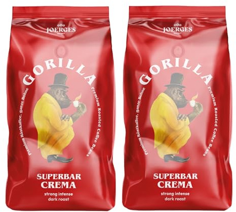 2x Espresso Gorilla 1.000g Super Bar Crema