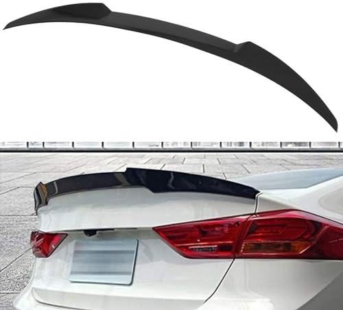 cciyu Highkick Rear Trunk Lip Spoiler Wing Fits for 2015-2018 for Hyundai Elantra AD pre-Facelift Racing Trunk Spoiler(ABS Glossy Black)