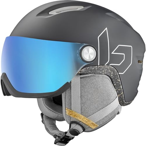 Bollé V-ATMOS Ice White Matte M 55-59cm - Photochromic Blue Cat 1 to 3 - Snow Helmets - Medium - Unisex