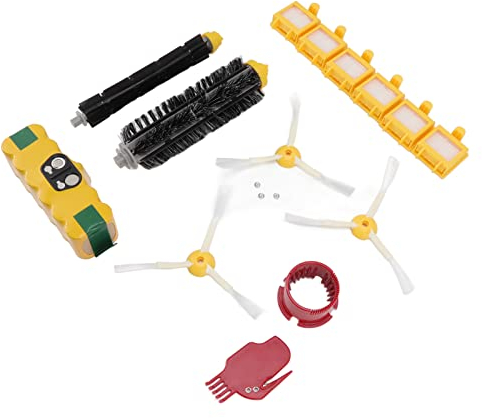 knitting machine 3500 MAh 14,4 V NiMH-Akku, Bürstenfilter-Set Für Kehrmaschine, Akku, Seitenbürstenfilter, Hauptbürstenzubehör, Einfach Aufzuladen