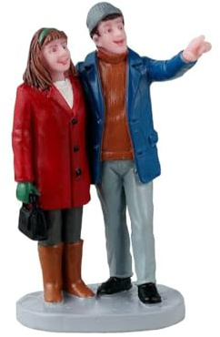 Lemax Christmas Date Code 42330 - Couple in Love Figurine - Beige