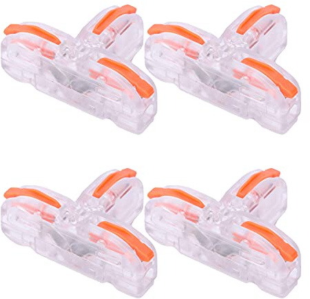 Morsettiera Rapida, Morsettiera 20 Pezzi per Motore per Alimentazione per Controllo Elettrico per Illuminazione (Trasparente)