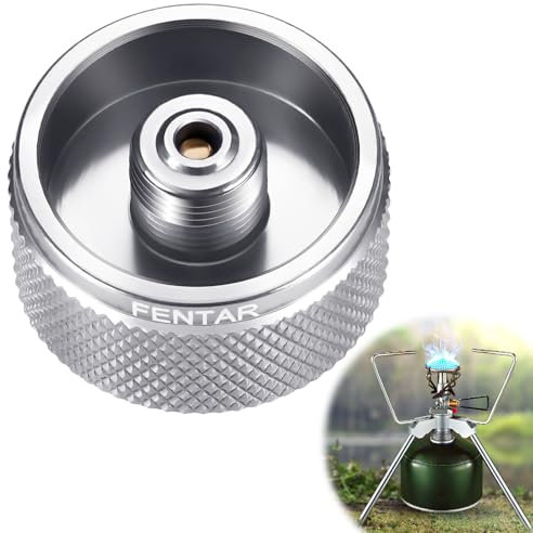Fentar Abstandshalter Adapter Geeignet für Campingkocher Klein, Gaskartuschen Adapter Geeignet für Standard-Schraubgasspeicher mit 7/16-28 UNEF-2A Gewinde, für SOTO MSR Gaskocher Klein