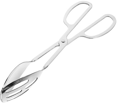 BEBEMOKO Zange Zum Kochen Edelstahl Brotklammer Dessertzange Servierutensilien Buffetklammer Grillzange Küchenbedarf Lebensmittelzange