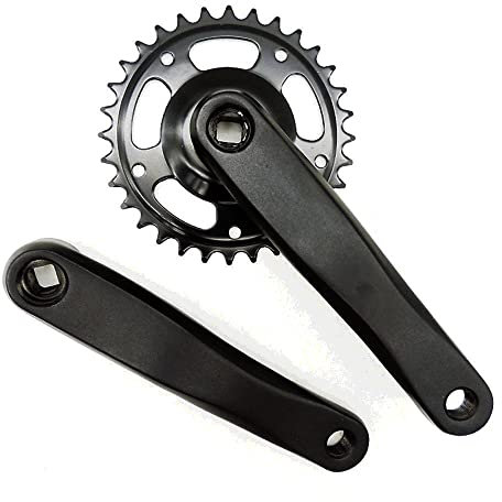 ZHAOQIN Kurbelgarnitur 32t 170mm Single Speed Fahrrad Kurbelstraße Fahrrad Faltendes Fahrrad Aluminiumlegierung Festes Getriebe Kettenrad Kreuzer Chainwheel Accessorie Fahrrad Kurbelgarnitur