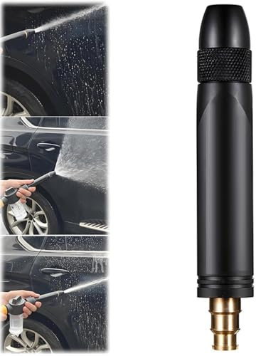 Metal Long Rod Sprinkler Nozzle, Sprinklerdüse mit langem Stab, Gartenbrause, Garten Gießstab Metall mit 3 Sprühmustern, Multifunktionale Hochdruck Garten Handbrause für Auto, Hof, Garten (A)
