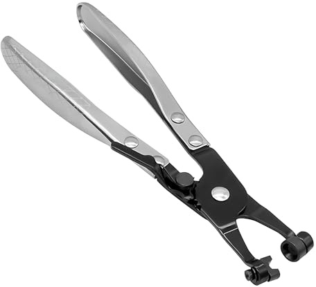 AMSAMOTION Hose Clamp Pliers, Hose Clamp Pliers, Hose Clamps Removal, Installation Tool, Car Repair Tool for Car Water Pipe Ring Type and Swivel Flat Band Clamps