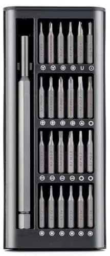 JchEnye Kit de 24 tournevis de précision en 1, ensemble de petits outils portables. Compatible avec ordinateurs portables, téléphones, séchoirs à cheveux et autres appareils ménagers