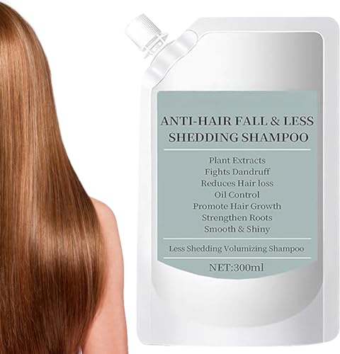 Champú Volumizante, champú para el cabello que da volumen y fortalecedor, 300 ml, cuidado de limpieza con plantas naturales, para el lavado diario de mujeres, hombres, familia