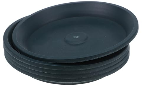 TOYZFRIENDY 5 Pezzi Piatti per Vasi Piante in Plastica Verde Vassoi Raccogli Acqua per Bonsai Cactus e Piante da Interno ed Esterno Dimensioni Resistenti e Facili da Pulire