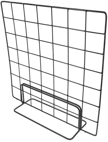 Artibetter 2 Piezas Expositor de Rejilla Metálica Base Grande para Mesa Soporte Multiusos para Fotos y Artesanía de Paneles de Malla para Exhibición Escritorio y Puestos